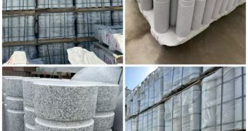 忻州 芝麻白花岗岩挡车柱、隔离柱多少钱