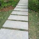 忻州 芝麻黑小区踏步、汀步石铺装效果