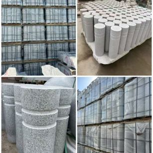 忻州 芝麻白花岗岩挡车柱、隔离柱多少钱