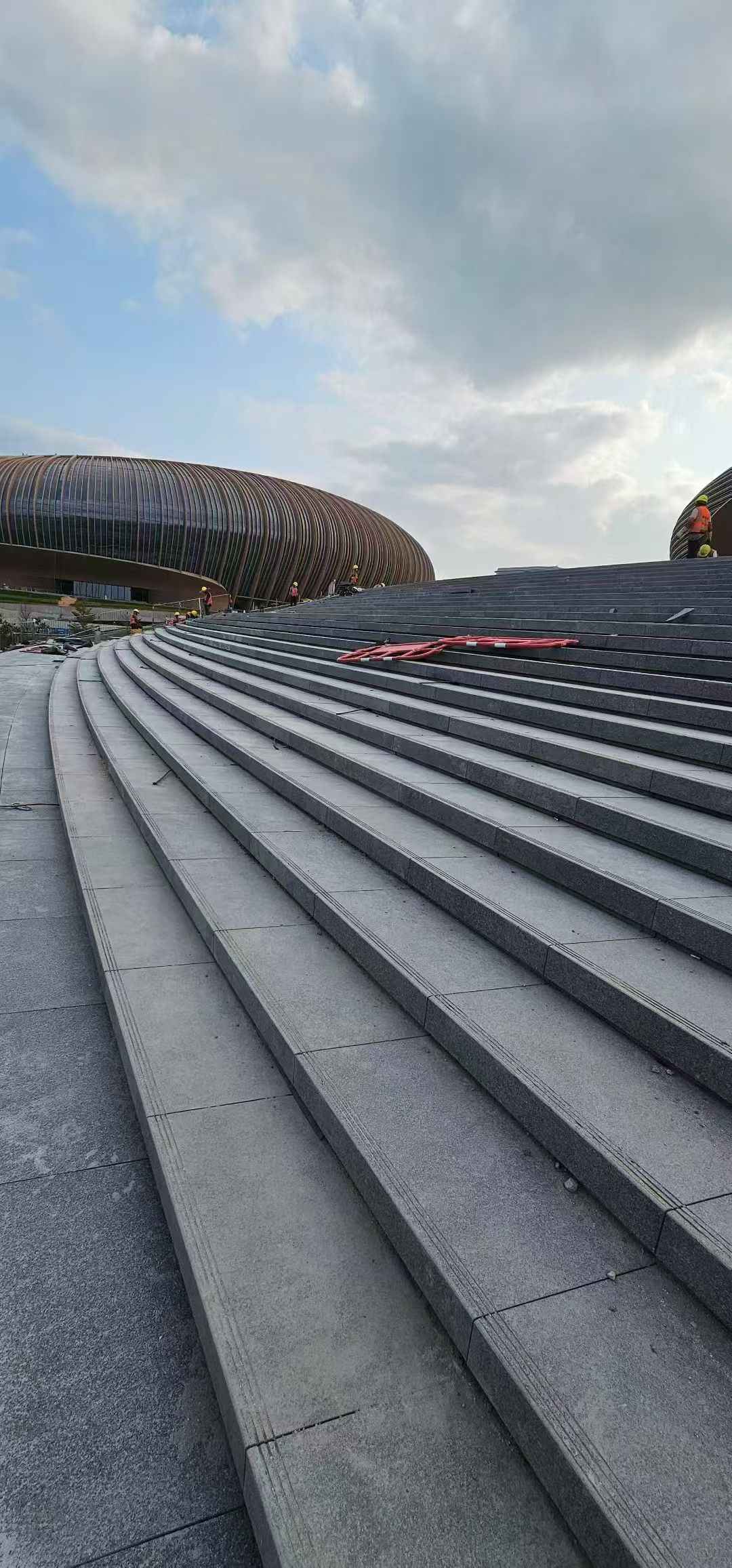 忻州 弧形整石台阶铺装效果图